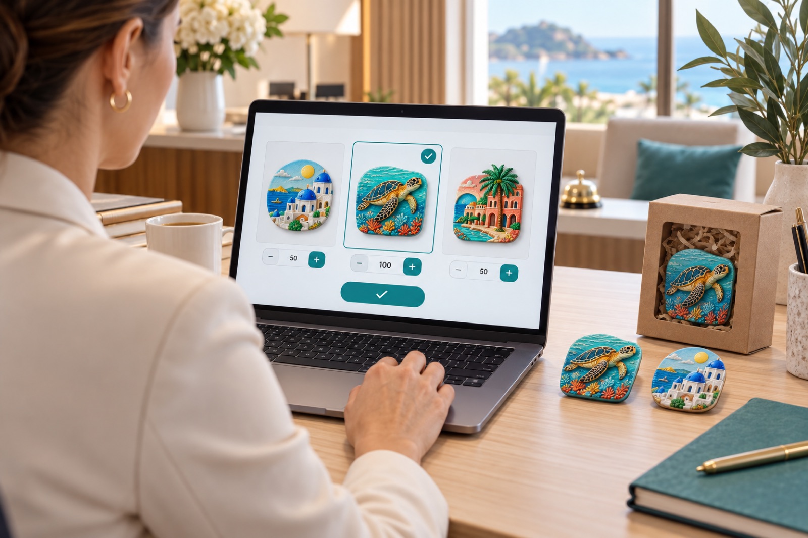Konzeptbild: Nachbestellung am Laptop